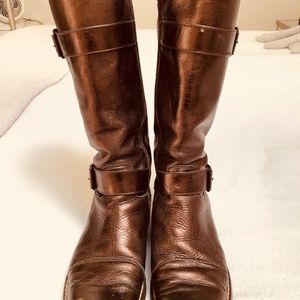 Fantastic Bronze Italian Leather Boots